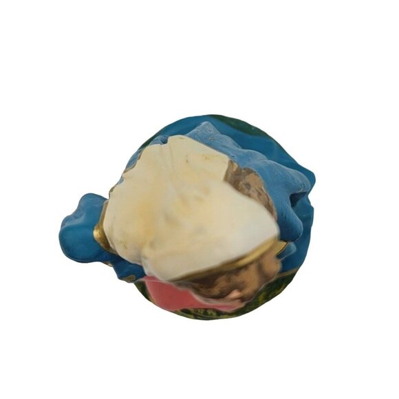 Nativity Figure Mary Blessed Mother 5" Painted Italy Christmas Papier Mache VTG - Picture 6 of 9